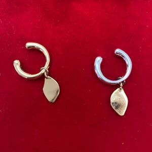 Jenny Bird Minimalist Silver and Gold Ear Cuffs
